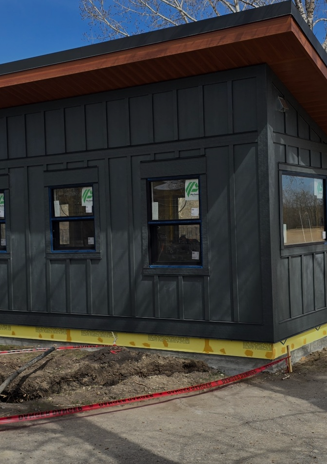 Linea Construction exterior installation project